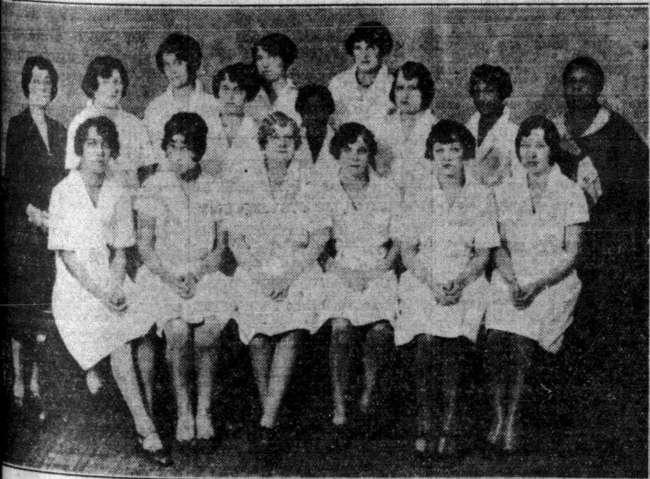 Louisa Mitchell's first graduating class California School of Beauty Culture, 1929