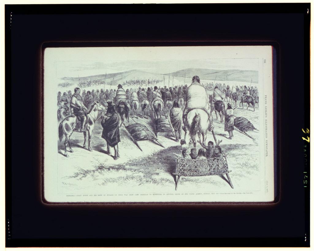 Crazy Horse Leading His People to Surrender, 1877