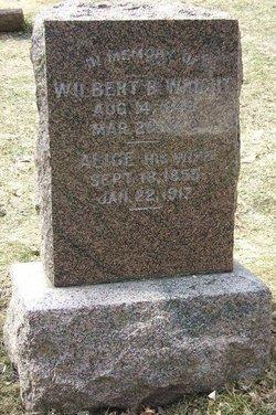 Headstone of Wilbert B. Wright (1849-1919)
