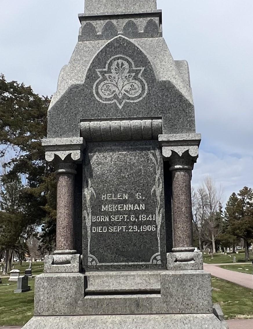 Helen McKennan's burial marker