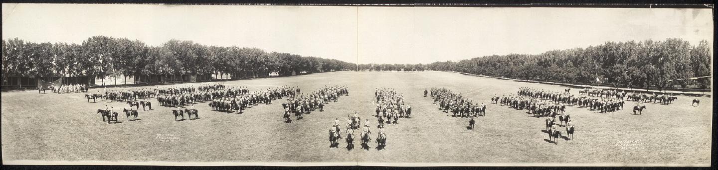 Lineup of the 8th U.S. Cavalry Regiment, 1909